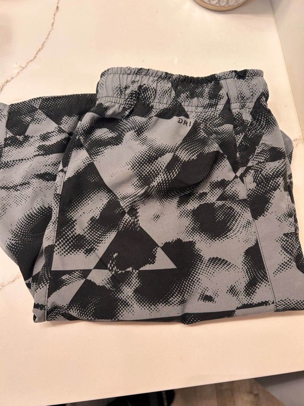 Nike Dri-FIT Black and Gray Athletic Shorts